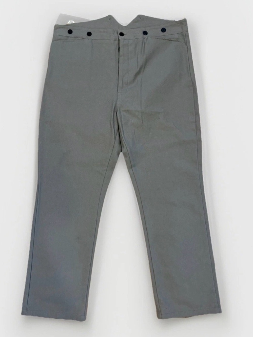 Vintage Frontier Classics Western Ranch Pants Gray Cinch Back Old West Trousers